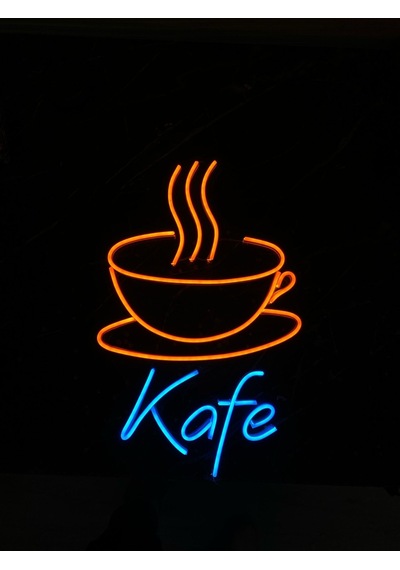 Kafe Fincan Neon Dekoratif Aydınlatma