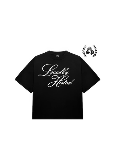 Startmore Locally Hated Vintage Y2k Tee T-shirt Siyah