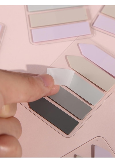 Sticky Notes Şeffaf Renkli Yapışkan Not Kağıtları Film İndeks Renk 4