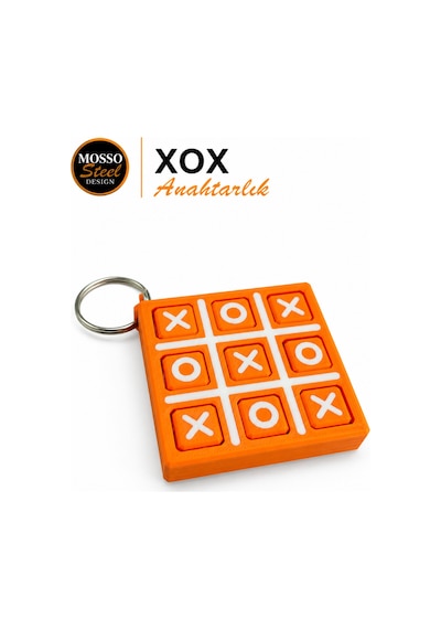 Xox Anahtarlık Dönebilen Harf Mekanizmalı Xo Tic Tac Toe Anahtarlık Oyunu & Stres Oyuncağı