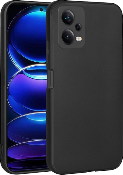 Kilifone - Xiaomi Uyumlu Redmi Note 12 5g - Kılıf Mat Renkli Esnek Premier Silikon Kapak - Siyah