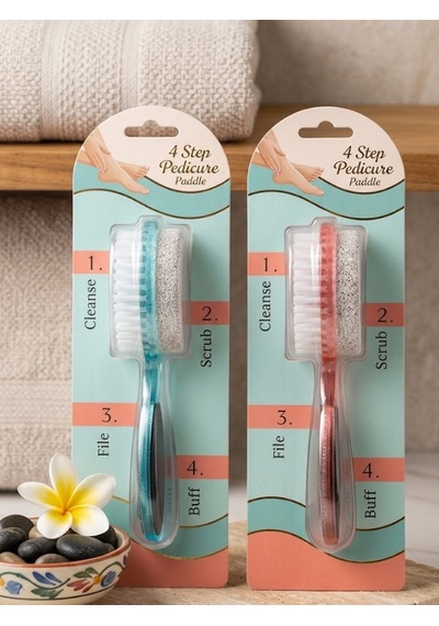 Mucit Home 4 Fonksiyonlu Ayak Topuk Törpüsü Topuk Taşı Fırçalı Zımparalı Set