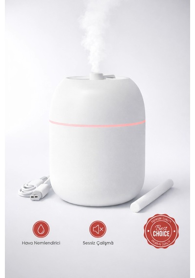 Sessiz Ultrasonik Hava Nemlendirici 220ml Buhar Makinesi Gece Lambalı Usb Ofis Ev Tipi