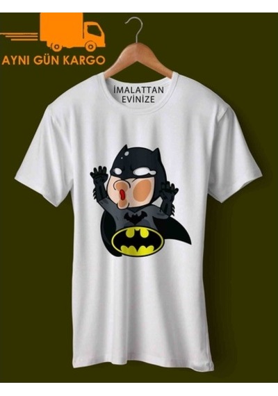 Batman Çizgifilm Baskılı Tişört Tshirt Ücretsiz Kargo