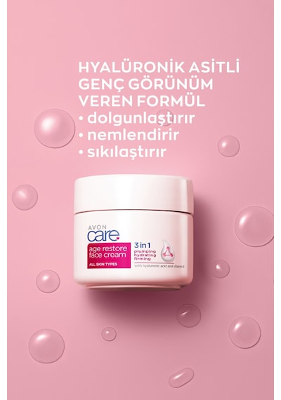 -care 3 In 1 Age Restore E Vitaminli Sıkılaştırıcı Yüz Kremi 100 Ml.