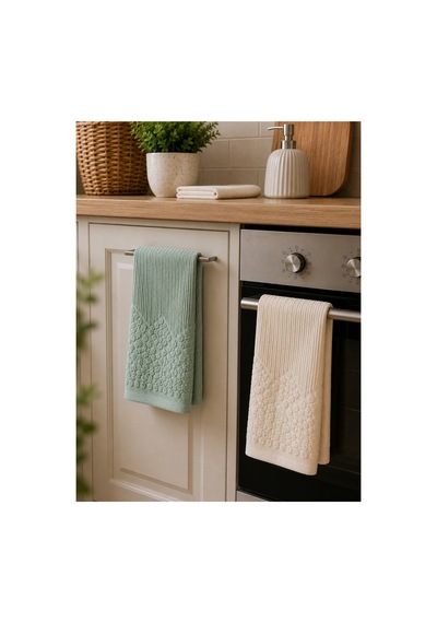 Renkli Mutfak Havlusu 30x50 Cm 3 Lü Set %100 Pamuk - Morningdew Çok Renkli