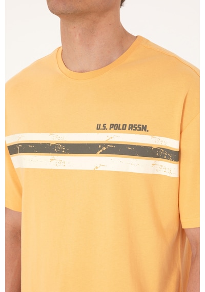U.S. Polo Assn. Erkek Comfort Fit Turuncu Bisiklet Yaka Tişört 50306912-VR202 U.S. Polo Assn. Erkek Comfort Fit Turuncu Bisiklet Yaka Tişört 50306912-VR202