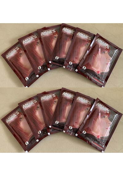Amar's Kına İçeren Saç Boyası 12 x 10 G Bordo