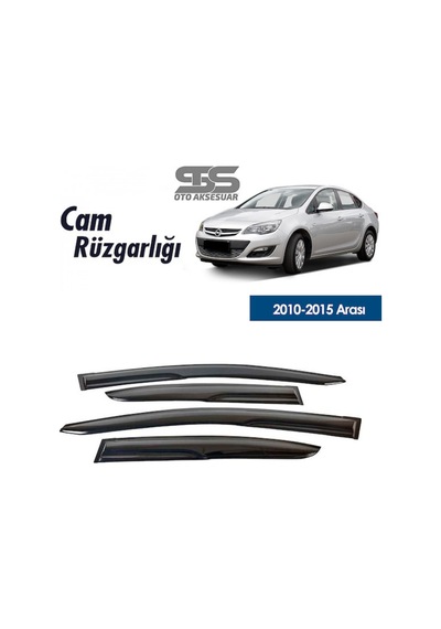 Cam Rüzgarlığı Opel Astra J 2010-2015 Mügen Tip Piano Black (STS OTO AKSESUAR)