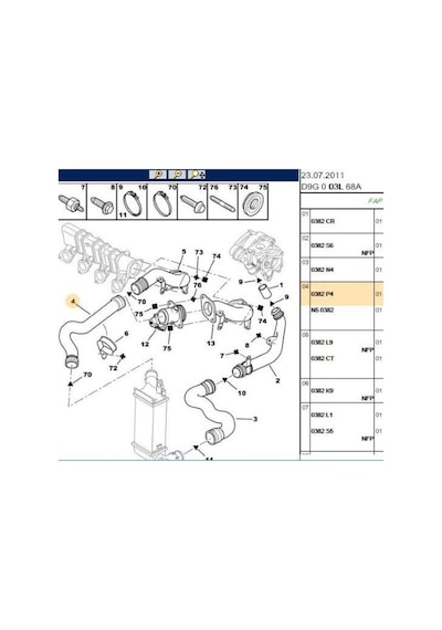 Turbo Hortumu 406 R15359-0382p4