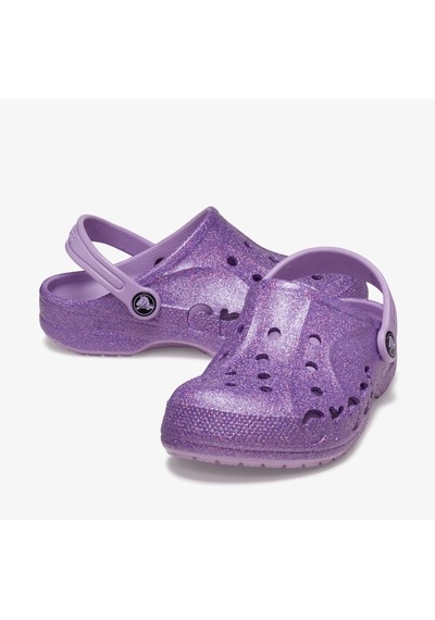 Crocs Baya Glitter Clog K Simli Kız Çocuk Terlik 207015 207015 5pr 5pr Mor