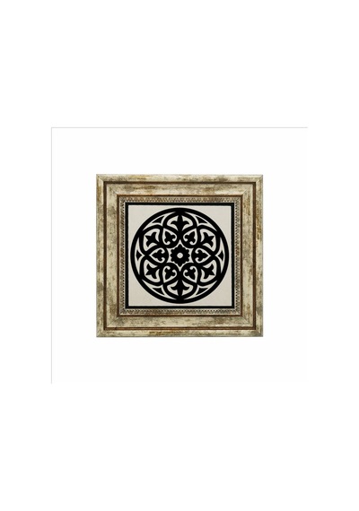 Barok Desen Baskılı Taş Tablo 25x25 521