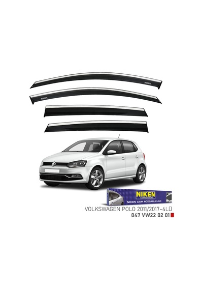 Niken Vw Polo 6r Cam Rüzgarlığı Kromlu 2009 / 2017 Niken 047 Vw22 02 01