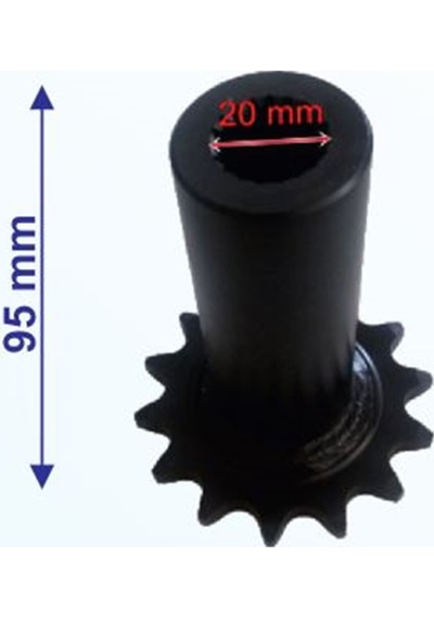 ATV ÖN DİŞLİ 520-14T İÇ 20XUZUNLUK 95XTM ÖM