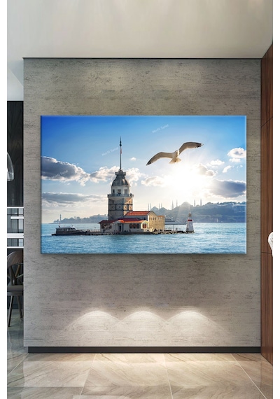 Kız Kulesi İstanbul Dekoratif Kanvas Tablo 120 x 80