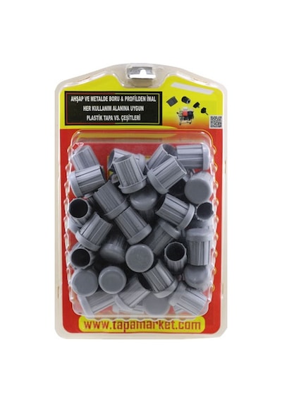 Çap 25 Plastik Iç Tapa Gri-1,5-2 Mm