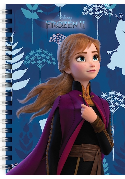 Frozen Iı Metalize A6 80 Yaprak Çizgili Karton Kapak Bloknot
