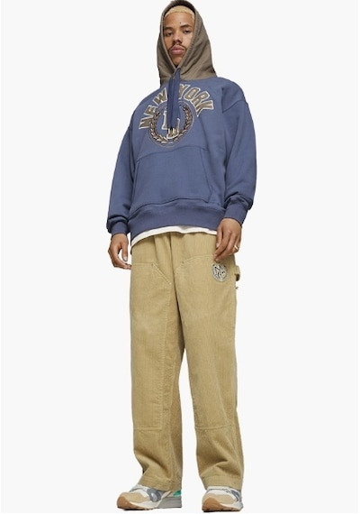 Puma X Rhuıgı Erkek Kapüşonlu Mavi Sweatshirt 62088956 001