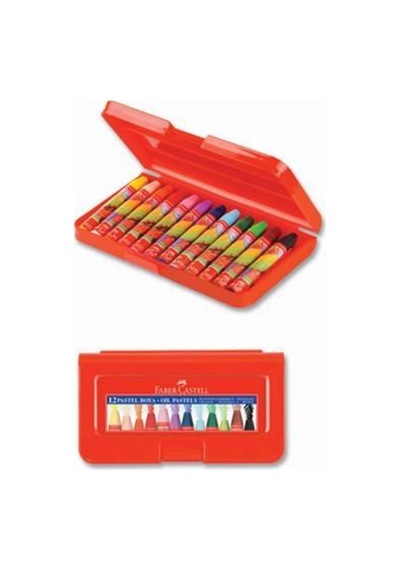 Pls. Çantalı Altıgen Pastel Boya 12 Renk 831 No Color