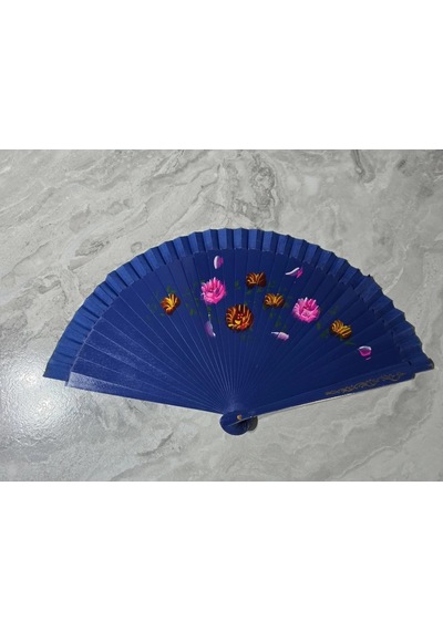 Bambu Çift Taraflı Yelpaze Karışık Renkler 12'li Paket Standart