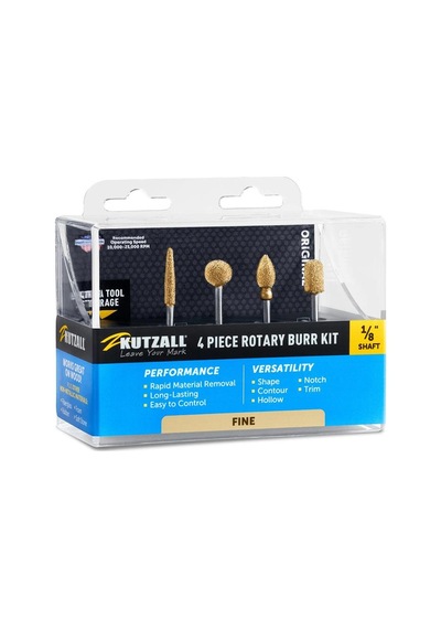 Kutzall 18fkıt01 İnce Diş Ahşap Törpü Seti 4 Parça Sap: 3.1mm