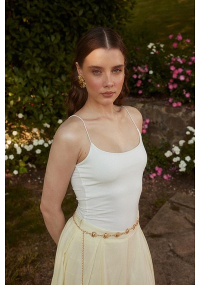 Buly İp Askılı Body Ekru
