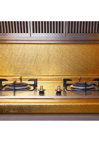 Yapışkanlı Gold Mutfak Tezgah Folyosu Renkli