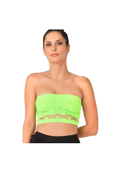 Kom Emay 4050 Double Örgü Straplez Korse Yeşil 001