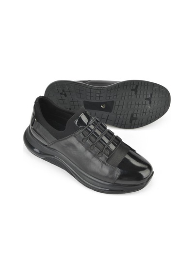 Ziya, Erkek Hakiki Deri Sneaker 153423z704 Siyah 153423z704 000 Siyah