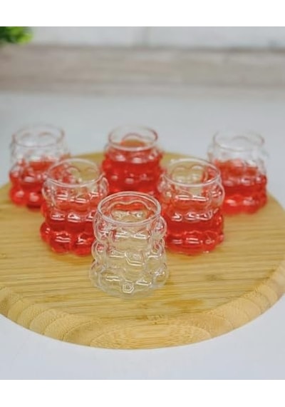 Ayrex Orret Home 75 Ml 6'li Üzüm Bardak Seti, Bubble Bardak, Bulut Bardak, Kahve Yanı Sunum Bardağı, Zarif Ve Şık Diğer