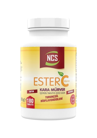 Ncs Ester C Vitamini 1000 Mg 180 Tablet Kara Mürver Turunçgil Bio