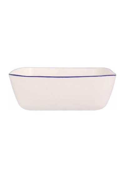 Porland Blue Stripe 6 Lı Kase Seti 12x12 Cm 04alm006881 Beyaz - Mavi