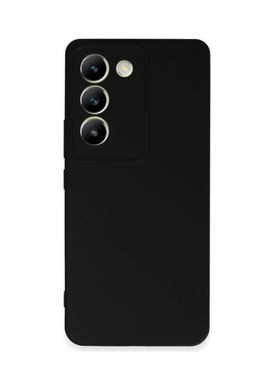 Vivo V30 Lite 4g Kılıf First Silikon - Siyah 0.2M-Çok Renkli