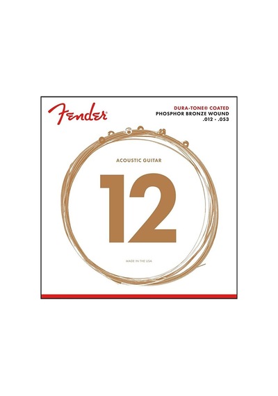 Fender 860l Phosphor Bronze Dura-tone Coated 12-53 Akustik Gitar Teli