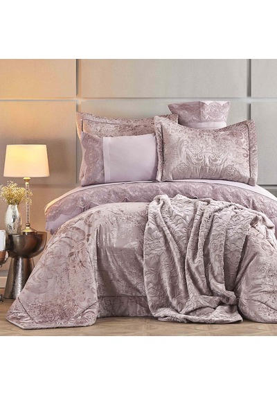 Karaca Home Valeria Best Gül Kurusu 8 Parça Çeyiz Seti Sku: Smg8690010219961 Açik Gri