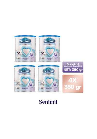 Senimil Laktozsuz Bebek Sütü 350 G 4 Adet