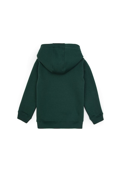 U.S. Polo Assn. Erkek Çocuk Koyu Yeşil Basic Kapüşonlu Sweatshirt 50313808-VR079