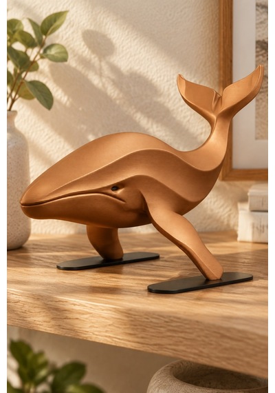 Balina Figürlü Dekoratif Biblo - 22cm Büyük Boy 98894062