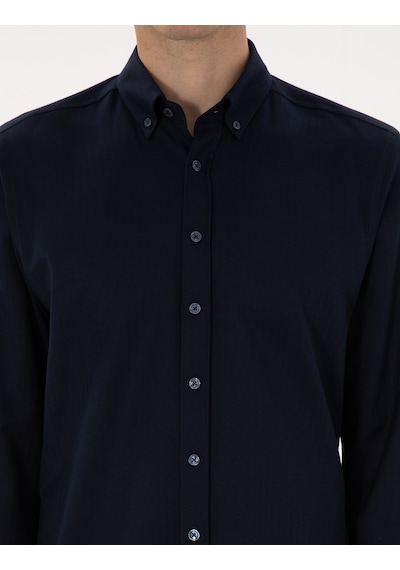 Pierre Cardin Erkek Lacivert Gömlek Desenli 50316747-vr033 Lacivert