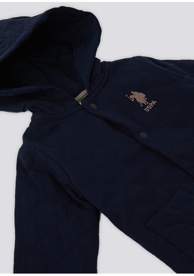 U.S. Polo Assn. U.s. Polo Assn Lacivert Cepli Kapüşonlu Bebek Mont 5274-41492 Lacivert