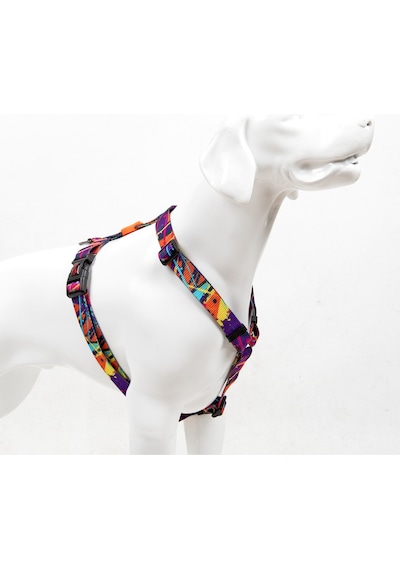 Splash H-tipi Göğüs Tasması Ayarlanabilir, Konforlu Ve Dayanıklı Desenli Köpek Tasması L