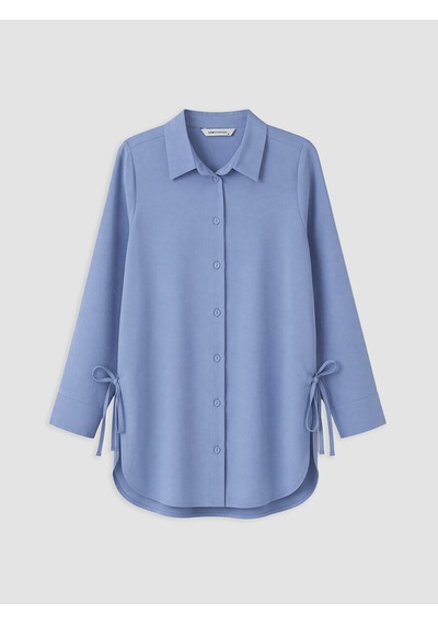 Lcw Everyday Mor Oversize Modal Karışımlı Kadın Gömlek Tunik