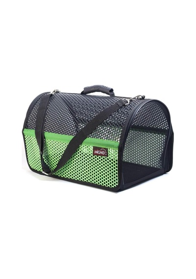Flybag Voyager Fileli Model Kedi Ve Köpek Taşıma Çantası, 46x30x27 Cm, Yeşil-siyah