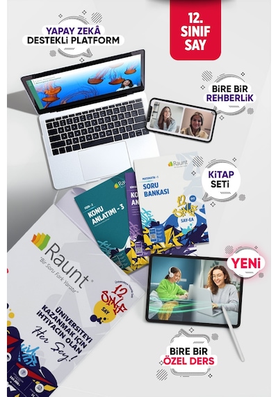 Premium YKS 2027 Sayısal Hazırlık Seti - 30 Canlı Özel Ders + Birebir Sınav Koçluğu Yapay Zeka Destekli Dijital Platform ve 51 Parça Basılı Kitap Seti