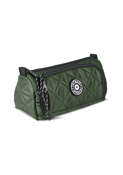 Jacbag Prime Xl Soft-çift Bölmeli Kapitone Kalemkutu Prime Xl Soft-haki renkli