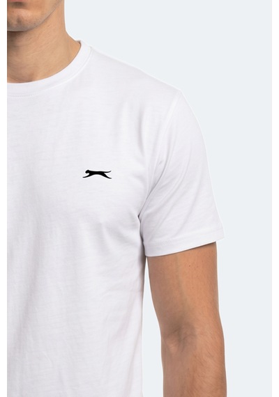 Slazenger Rosalva T Erkek Pamuklu Beyaz Tişört