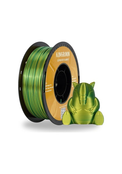Çift Renkli Silk Pla 1.75 Mm 1kg Sarı Yeşil - Bukalemun Etkili Parlak Yüzey