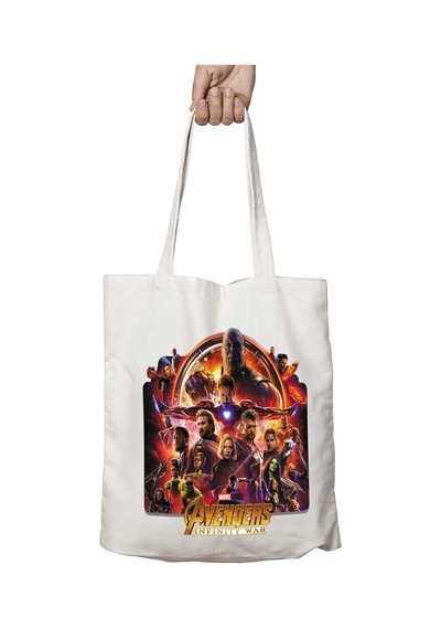 Art Hediye Marvel Avengers İnfinity Wars S İki Taraf Kalıcı Yıkanabilir Okul Plaj Omuz Bez Çanta Çok Renkli