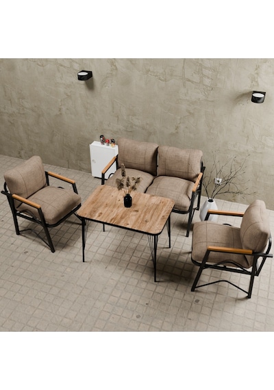 Mb Garden Furnıture Simetri Model, Balkon, Bahçe, Cafe, Metal Koltuk Takımı, Bahçe Takımı , Çay Seti, 2 1 1 Masa Cappuccıno Cappuccino Mb Garden Furnıture Simetri Model, Balkon, Bahçe, Cafe, Metal Koltuk Takımı, Bahçe Takımı , Çay Seti, 2 1 1 Masa Cappuccıno Cappuccino