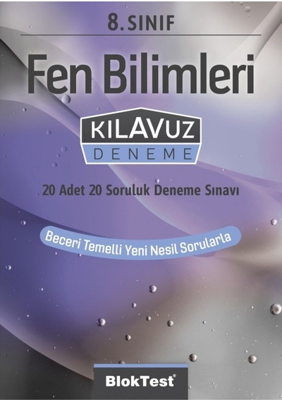 8.Sınıf  Fen Bilimleri Kılavuz Deneme -  Bloktest Yayınları